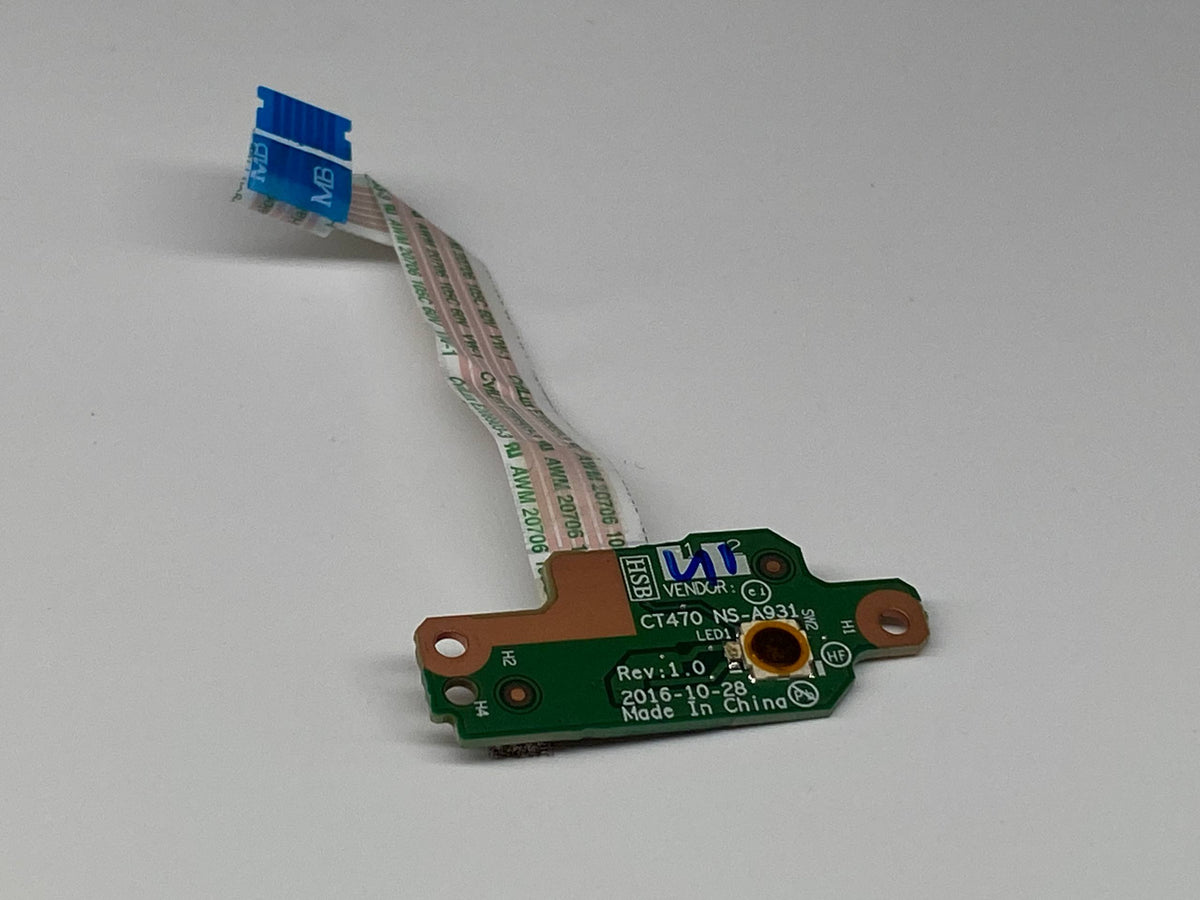 Lenovo ThinkPad T470 A475 Power Button Board w/ Cable NS-A931